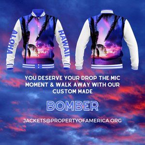 DROP THE MIC MOVEMENTS WITH OUR CUSTOM BOMBER JACKETS